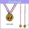 Children Plastic Gold Silver And Bronze Medal With Hanging Ropes For Sports Events And Party Gifts