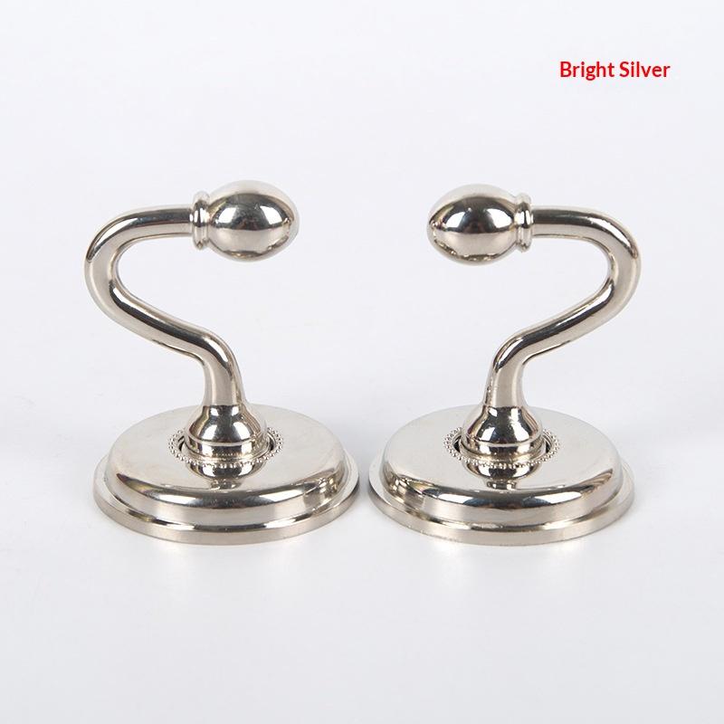 2PCS Metal Curtain Holdback Wall Tie Back Hooks Zinc Alloy Hanger Holder Multi-Purpose Hanging Hook Window Curtain Holder