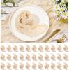60Pcs Gauze Cheesecloth Napkins 50x50cm Crinkle Cotton Dinner Napkins Rustic Boho Table Decoration Napkins for Weddings Parties