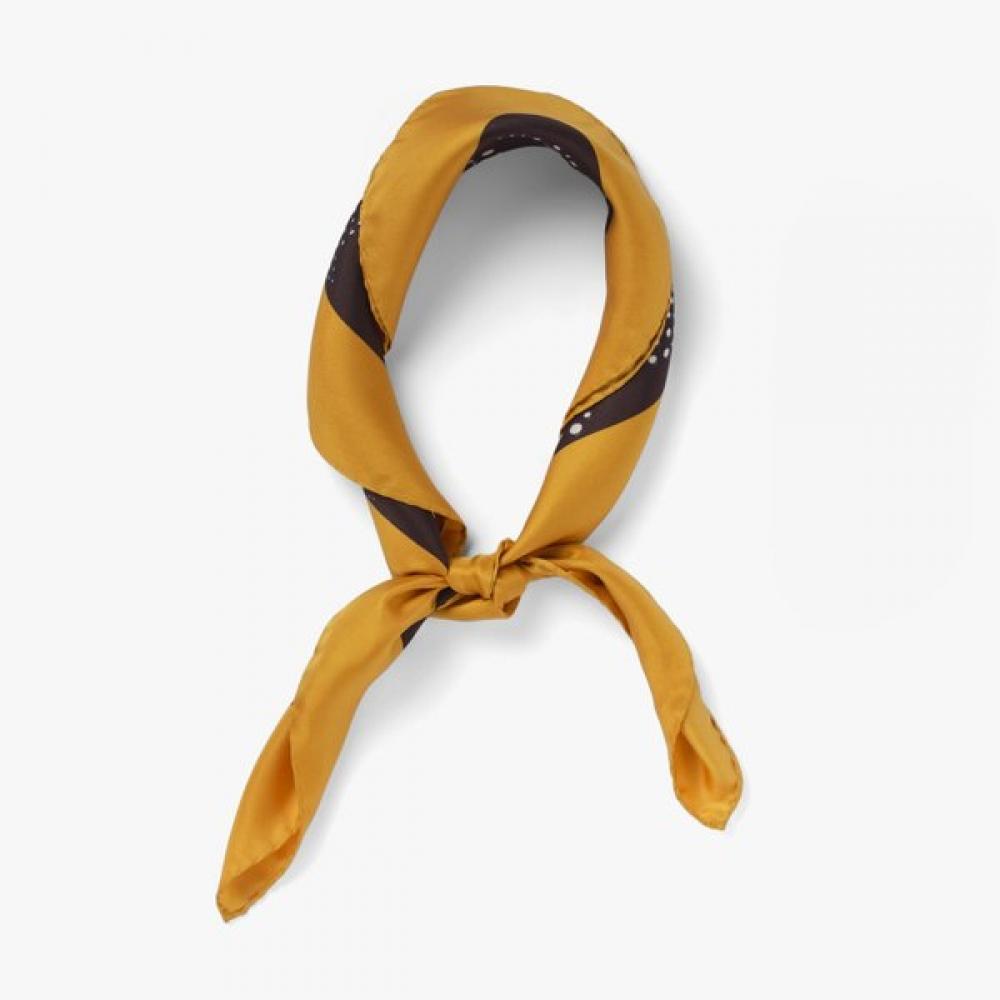 Regaglia Printed Silk Bandana 2 Brown Rie2m80000a50 Brown (BROWN)/FREE