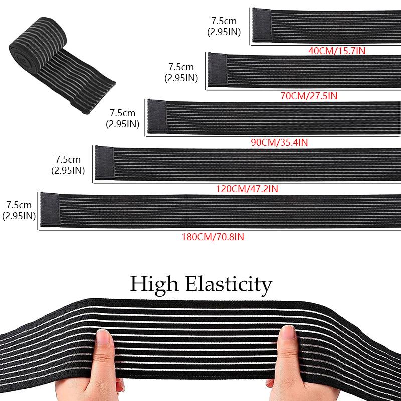 1Pc High Elasticity Knee Brace Support Wrap Portable Sport Elastic Bandage Adjustable Nylon Bracer Wristband