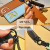 Leather Alphabet Keychain Tags for Car Ornaments & Luggage
