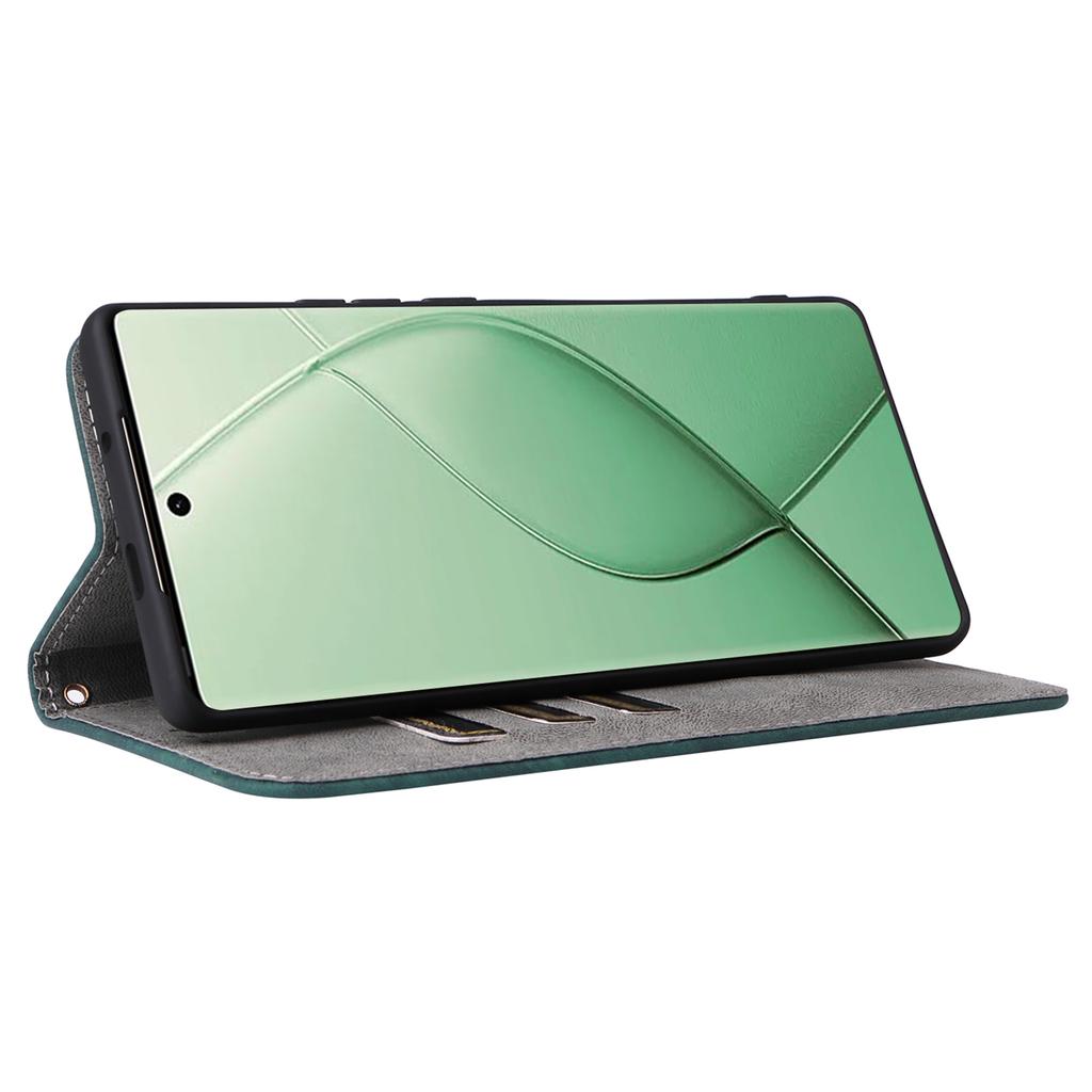 För TECNO Spark 20 Pro+ KJ7 Fodral med Handrem RFID-blockerande Plånbok Läderskydd