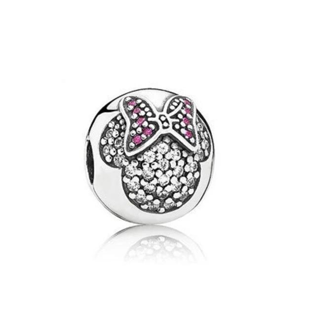 Mini Copper Mickey Mouse Hairband Car Safety Chain Clip Charm Bead Fit For Original Bracelet Diy Women'S Jewelry