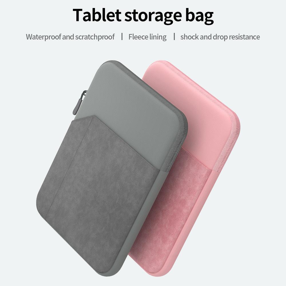 8-13 Inch Tablet Sleeve Carrying Case for iPad Samsung XiaoMi Lenovo, Protective Bag with Pocket