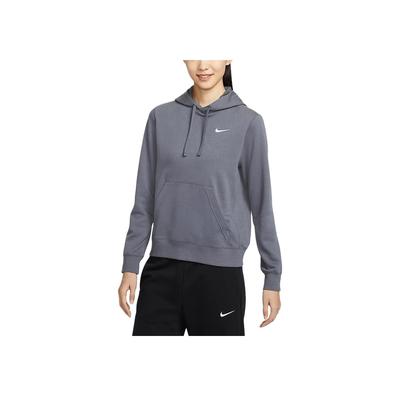Vereinsteam einfarbiger Pullover Hoodie Langarm Sweatshirt Damen Sweatshirt Dunkelgrau IB8897-021