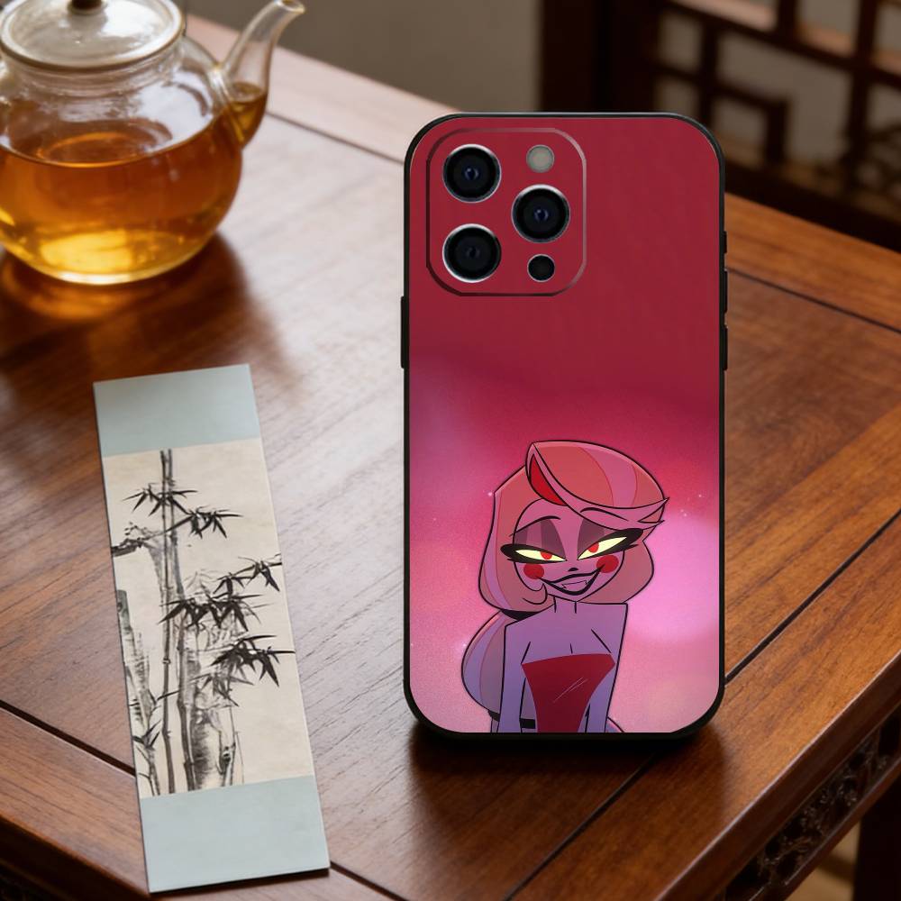 Hazbin Hotel Charlie Morningstar Handyhülle Für iPhone 17, 16,15,14,13,12,11 Plus,Pro Max, Andere Weiche Schwarze Abdeckung