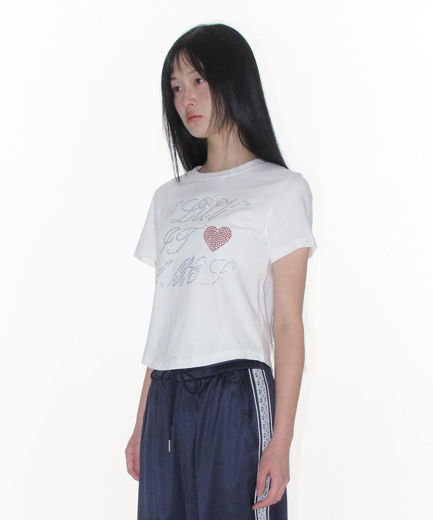 AMES-WORLDWIDE Ames Hotfix Crop Tee White