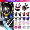 Crown Design Diamond Tire Caps Car Valve Stem Decorative Covers Dustproof Tire Valve Stem Cap Valve Protectors Car Wheel Valve Stems 1