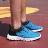 Lace-up Men's Sports Shoes PU Leather Running Shoes Black Outdoor Casual Sneakers for Walking Jogging Waterproof