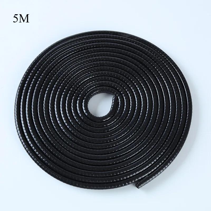 2/5M Car Door Anti Collision Strip with Steel Disc Bumper Trim Edge Scratch Protector Strip Sealing Guard Styling Car Decor