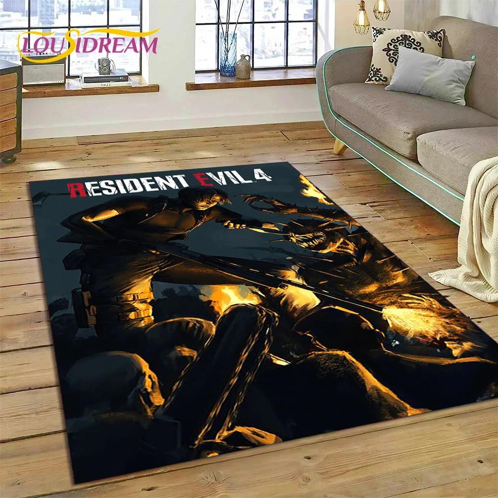 3D Horro Games R-Resident Evil Gamer Carpet Rug for Bedroom Living Room Home Sofa Decoration,Child Game Large Decor Floor Mat