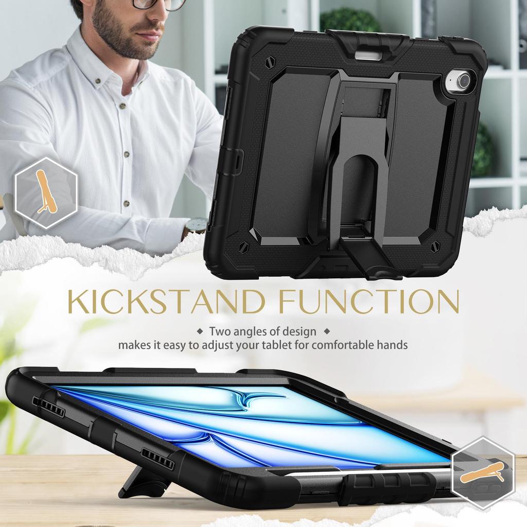 Protective Case for iPad Air11 M2 A2902 (2024) with Magnetic Pen Slot