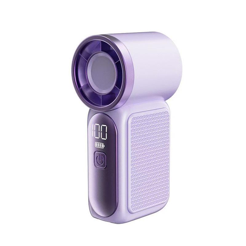 

Mini Handheld Fan - Portable Turbo Fan With 100 Wind Speed, 3000Mah & Type-C, - Cooling Blower,Travel,R Cooling Device фиолетовый