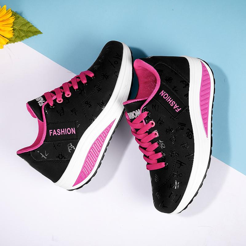 Damskie buty Podeszwa PU Buty na koturnie Duży rozmiar Buty damskie Damskie buty sportowe zwiększające wzrost