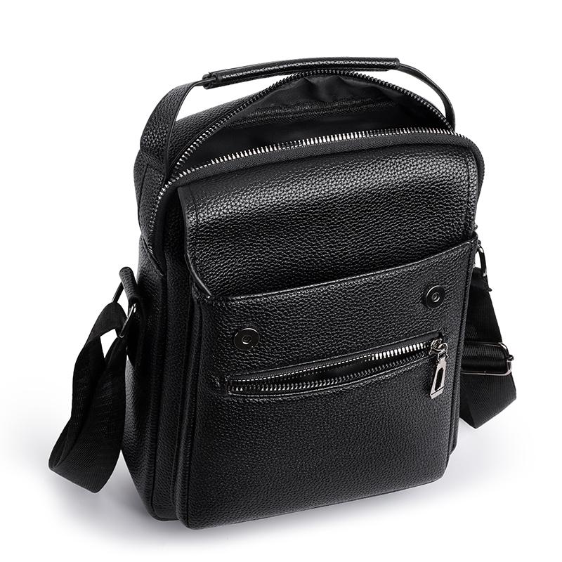 Business Shoulder Bag Men's Crossbody Bag Handbag PU Messenger Bag