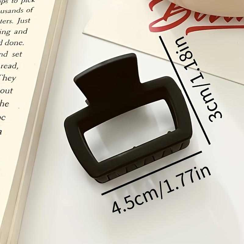 Elegant Matte Square Hair Clip Set - Multifunctional Fashion Shark Clips, Suitable for Women and S, Perfect for Ponytails and Updos