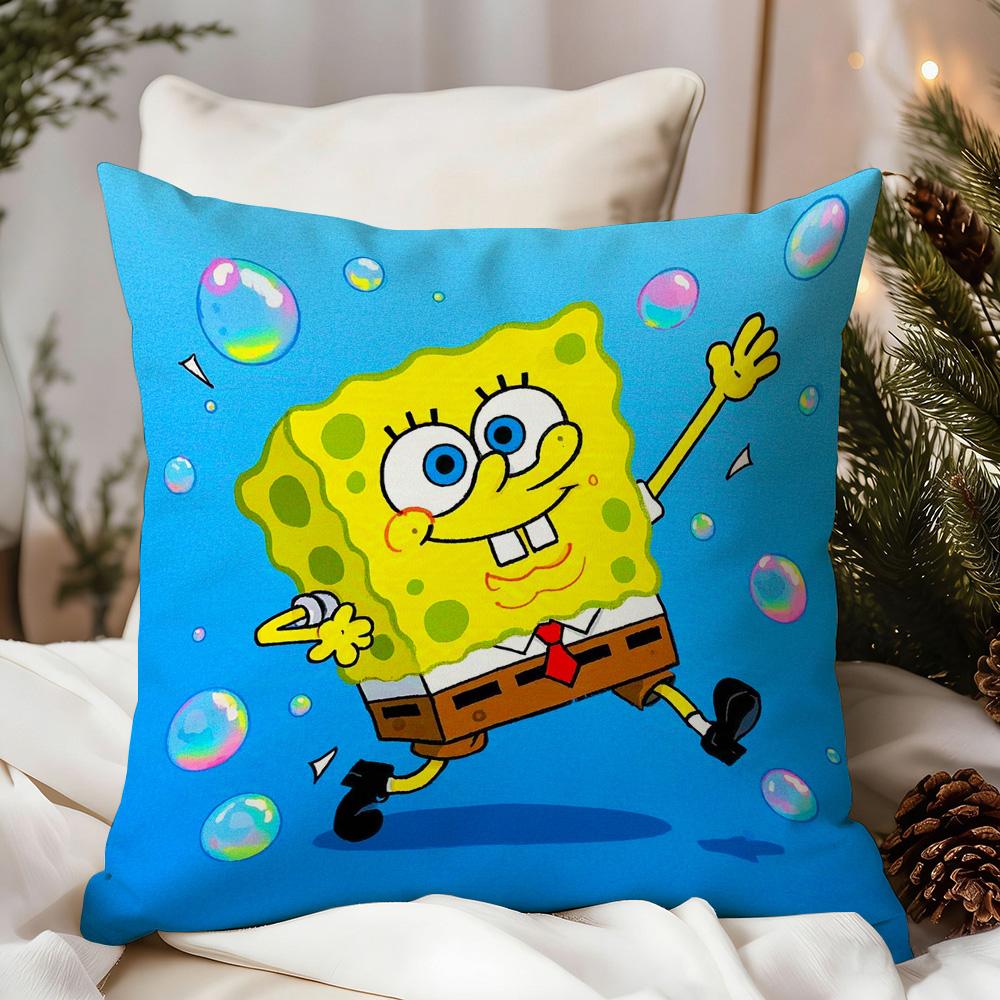 Decorative Pillows S-Sponge B-Bob Interior Decoration Covers For Living Room Cushions Cover Pillow Cases Personalized Gifts Sofa