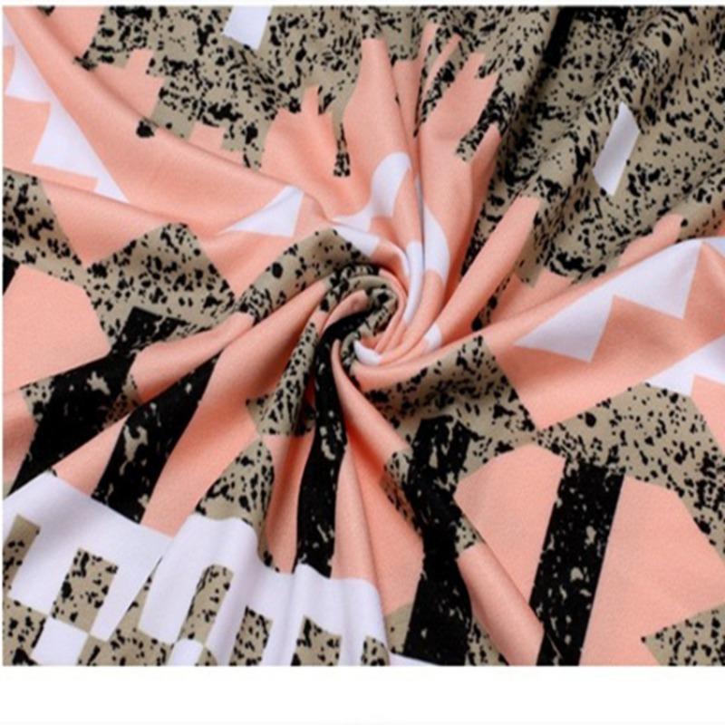 A New Summer Fashion Round-neck Sleeveless Printed Pencil Dress