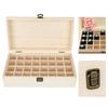 Wooden Material Multi-slot Wood Nail Gel Polish Display Case  For Table Display