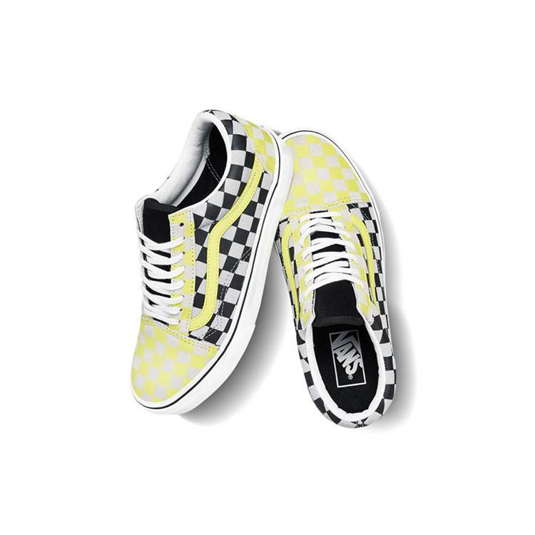 Old Skool Vans 'Schwarz Gelb Karomuster' Damen VN0A4U3BXF9