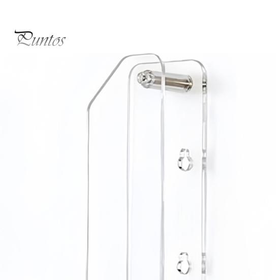 Wall Mounted Tablet Holder for Kitchen Acrylic Laptop Mount Holder, Space Saving Adjustable Stand, Adhesive And Screw Universal Device Dual