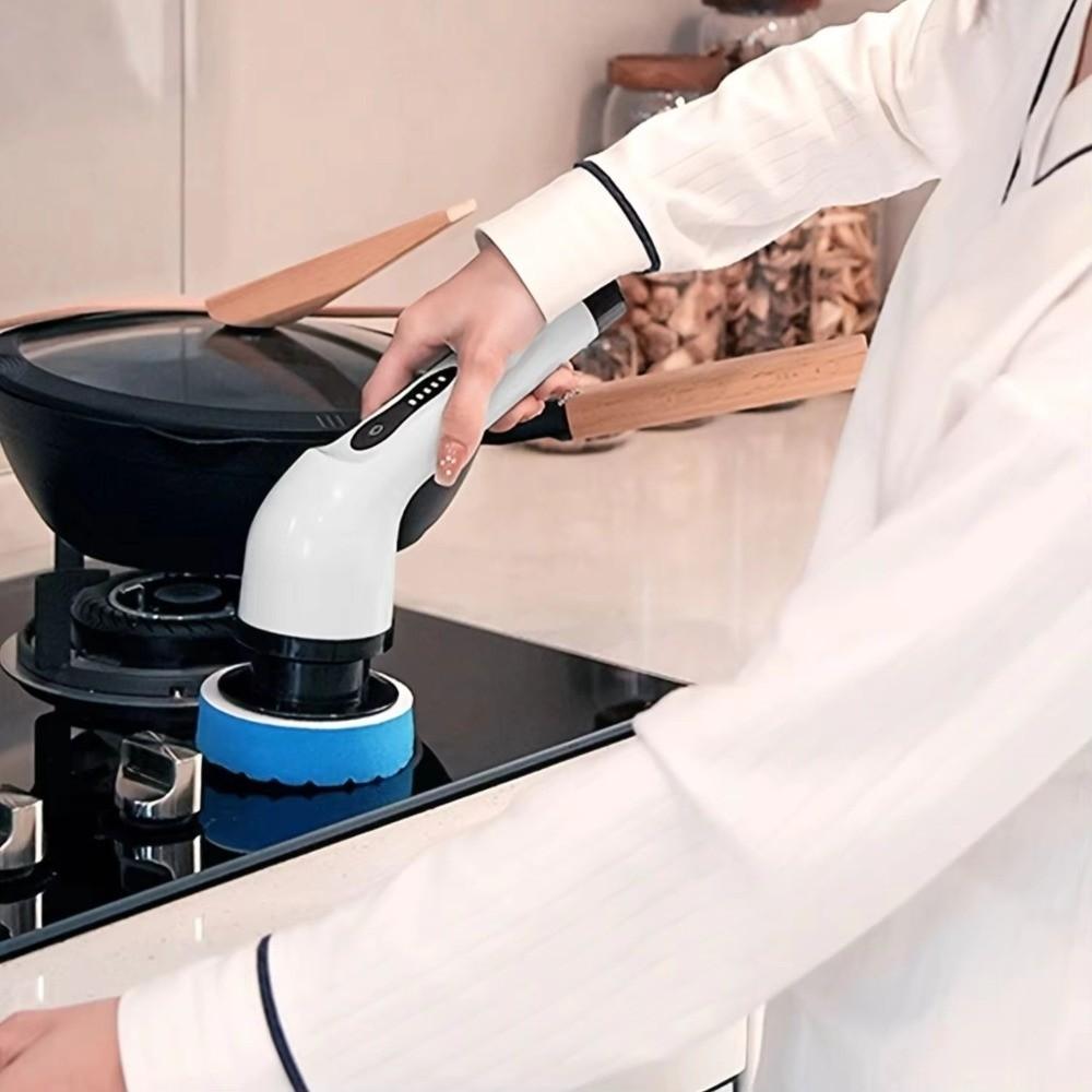 Wiederaufladbare elektrische Reinigungsbürste Kabelloser elektrischer Schleuderschrubber Küche