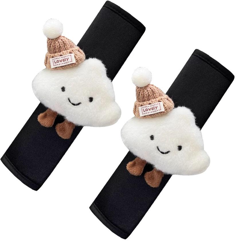 

2 шт. Стайлинг автомобиля Чехол для ремня безопасности Накладка на плечо Накладка для ремня безопасности Мультяшное облако Защита плечевой накладки ремня безопасности Автоаксессуары