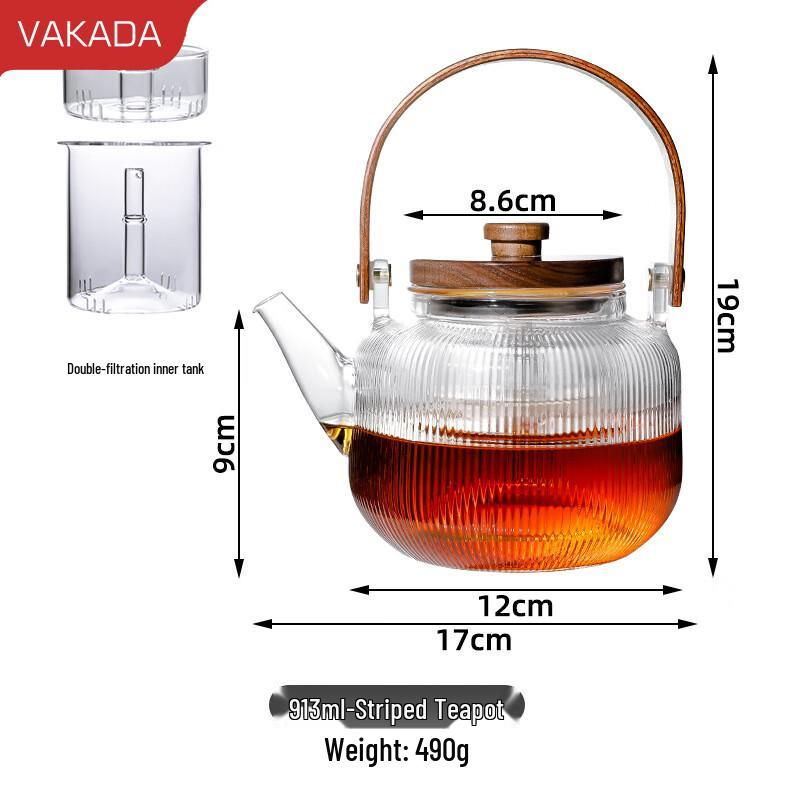 VAKADA Glass Teapot & Cold Drink Pitcher