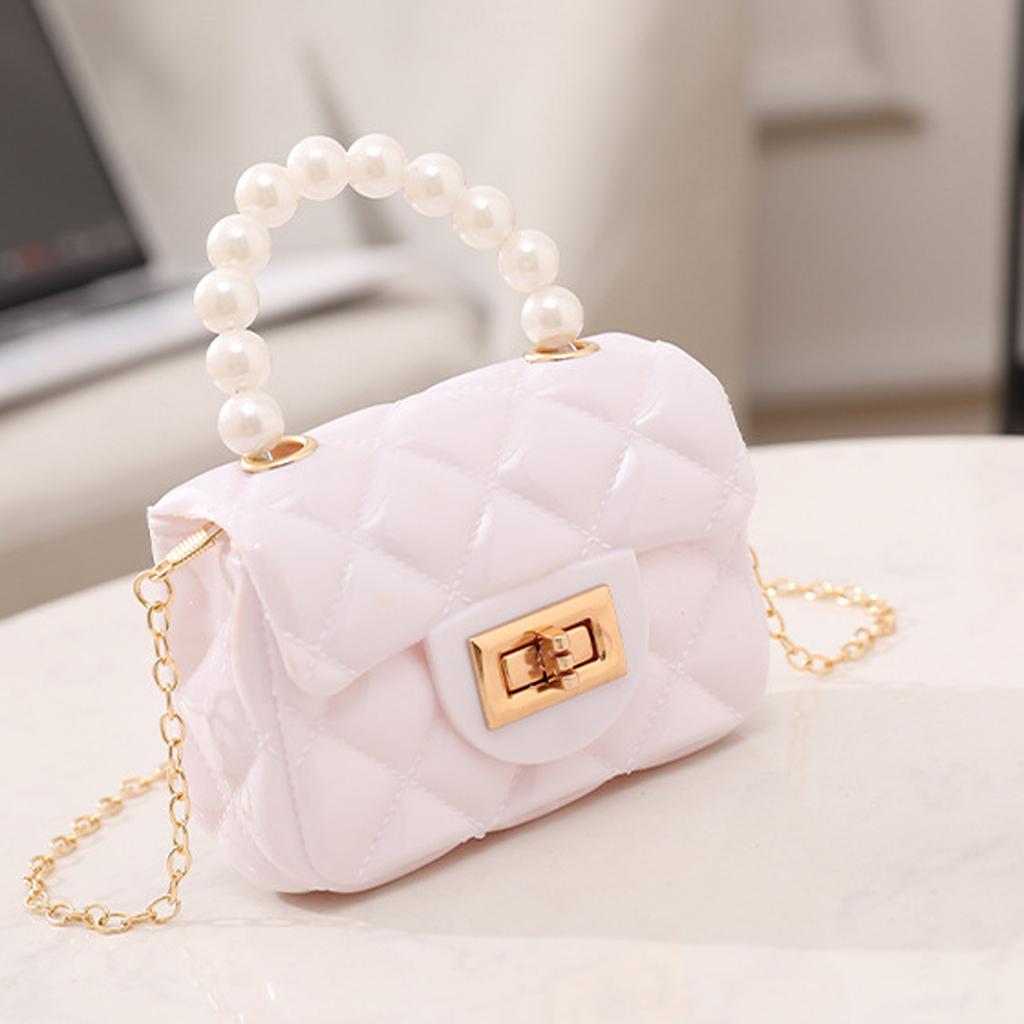 Jelly Bag Lady Pearl Handbag Bag Children's Small Bag Red Envelope- Small Crossbody Bag