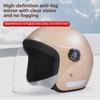 "3C Certified Motorcycle Helmet - Unisex, All-Season, Winter Warm, Half Helmet"