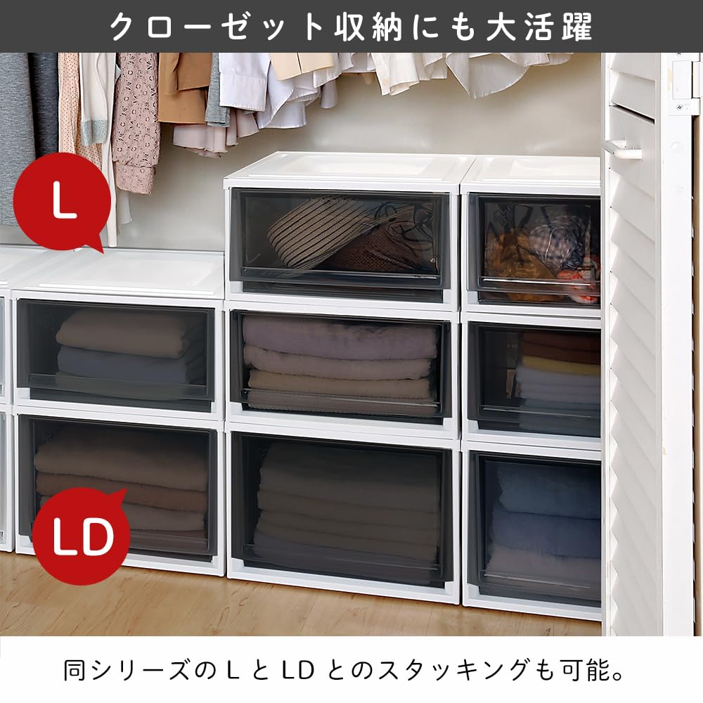 Of Iris Ohyama Storage Black Overwhelmingly High Cost Changing Clothing Made In Width 39 X Depth 50 X Height Black [Set 3] Case, Color, Drawer,