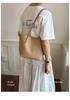 Trendy Woven Handbag: Large Capacity Textured Tote