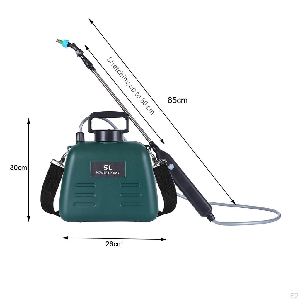 5L Elektrischer Gartensprüher Kabellos Wiederaufladbar Sprühstab für Zuhause Und
