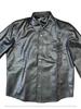 Men Classic Lambskin Shirt Soft Leather Formal Stylish Casual Handmade Black