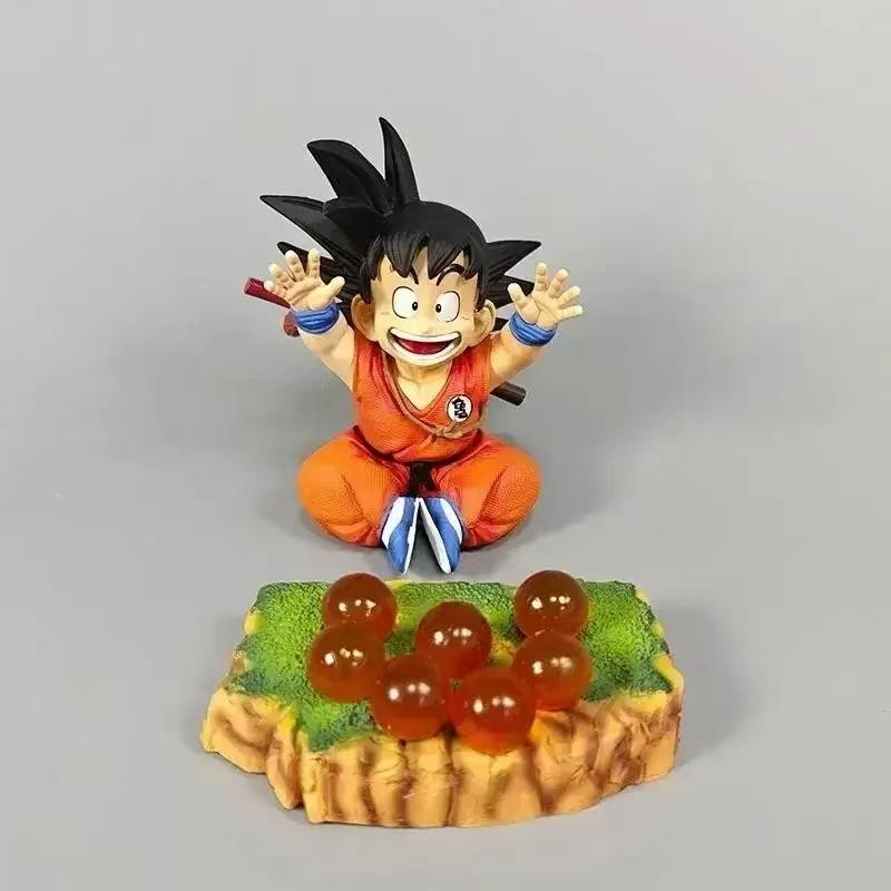 

14cm Dragon Ball Z Anime Figures Son Goku And 7 Dragon Balls Action Figurine Pvc Statue Collection Model Collection Toys Gifts