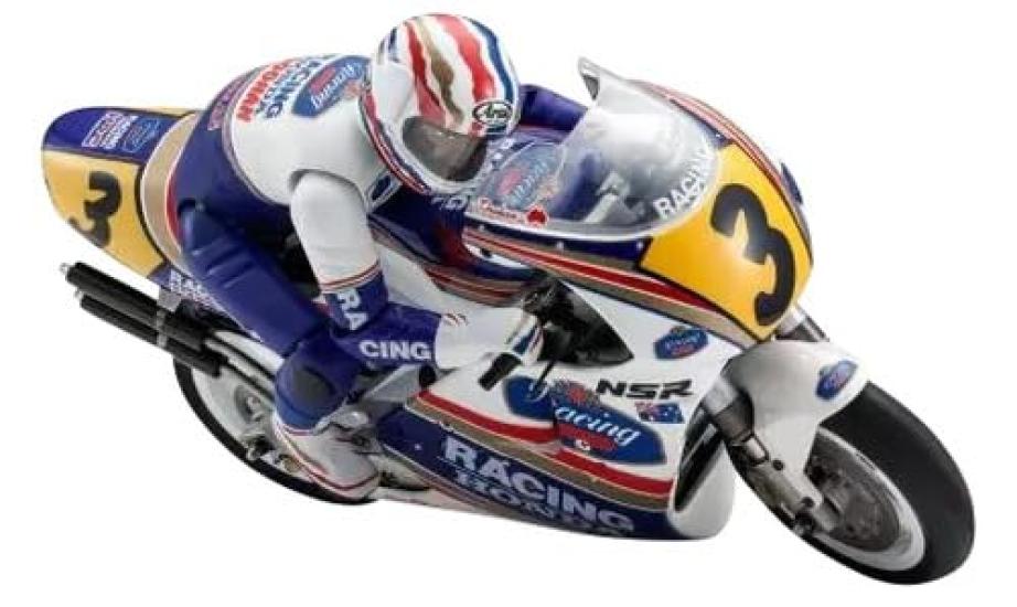 

Kyosho EP Bike Racer Series Honda NSR500 1991 Electric Radio 34937T1 1/8 Hang-On Kit, Control,