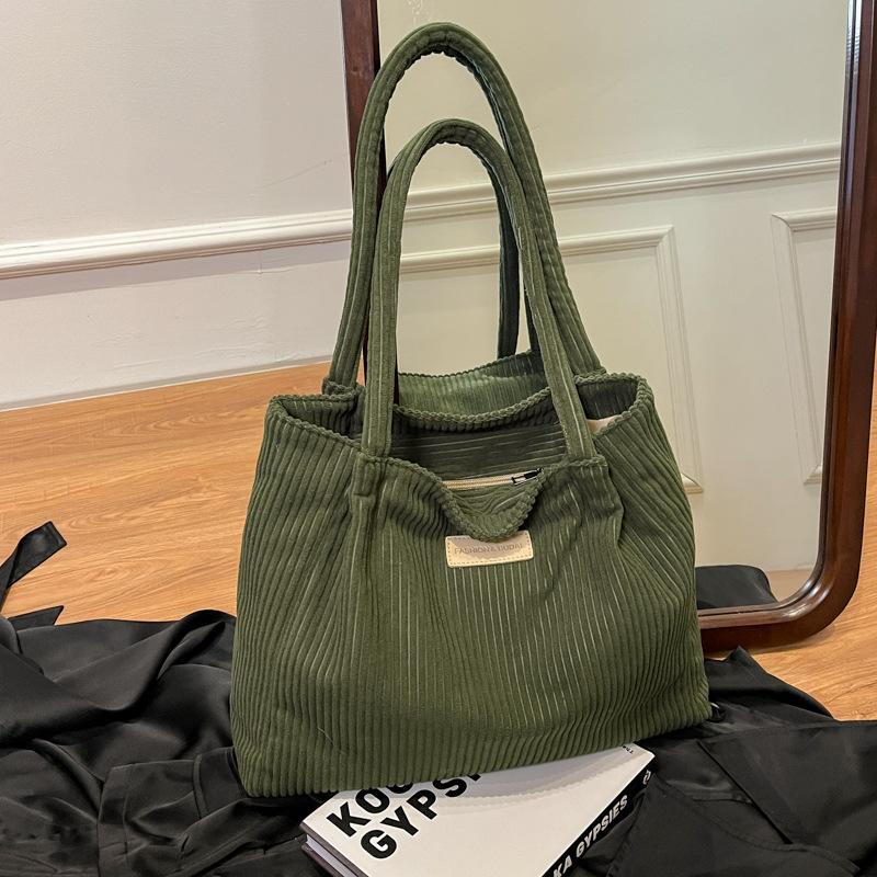 This year's popular fashion Korean version of solid color handbag 2025 early spring new foreign style shoulder underarm bag tote bag women