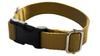 Dog Collar 2.5 cm with Buckle Adjustable Gold Fasten Dog Collar 2.5 cm with Buckle Adjustable Gold Fasten XL: 50-75cm