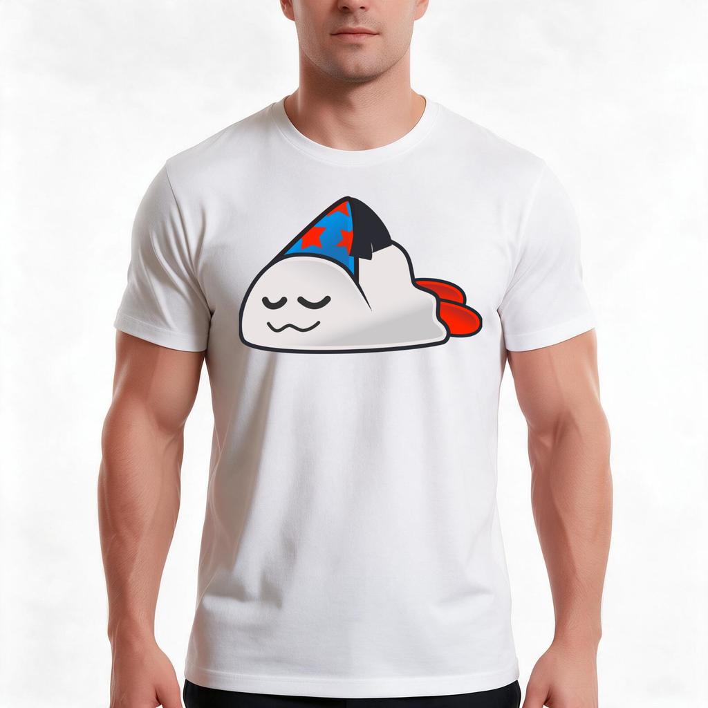 Sleepy Duplighost Tshirt Summer Casual Cotton Tee Oversized Streetwear Tops Vintage Graphic Print Loose Fit Short Sleeve