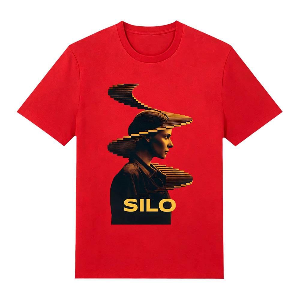 Camiseta de Algodón Retro Unisex Temporada 3 Silo Estampado Gráfico Camisetas Moda Estética Harajuku Camisetas Cuello Redondo Manga Corta Cómoda