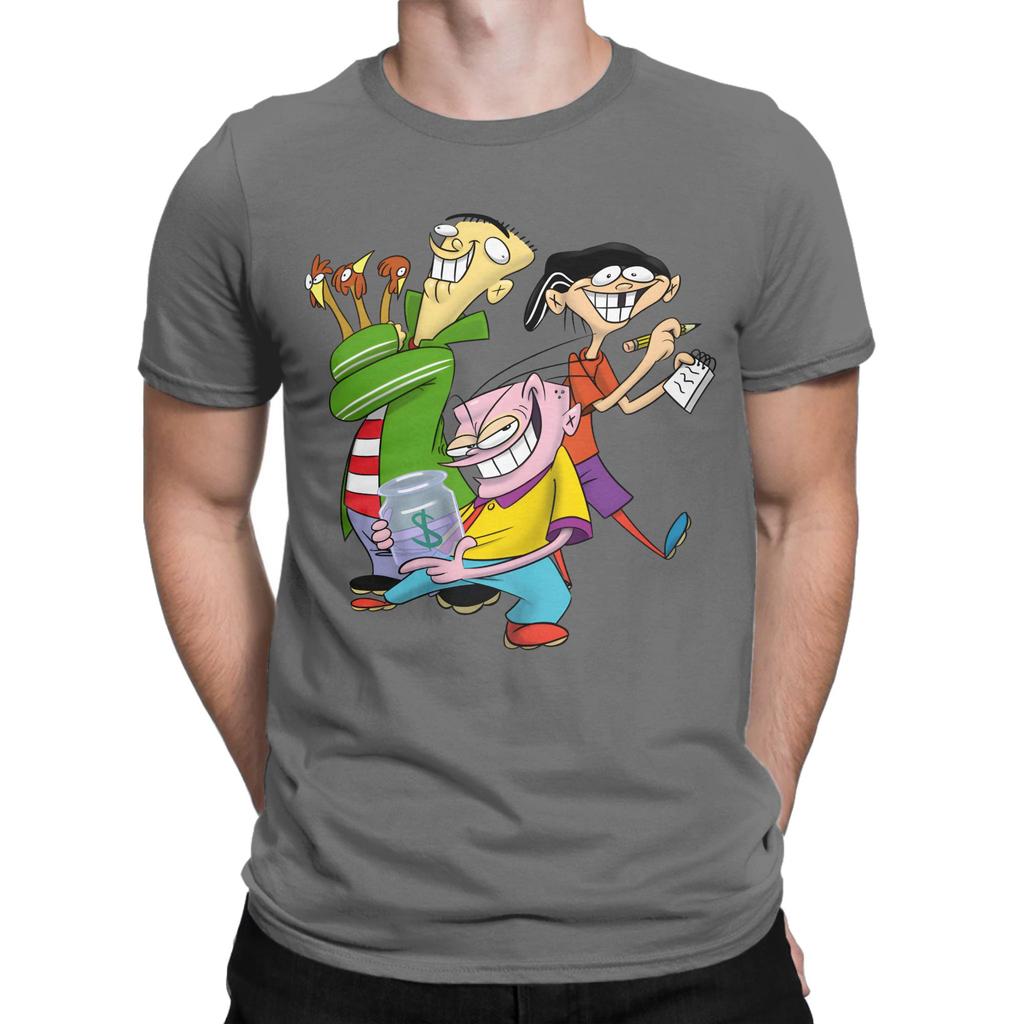Unisex Ededd N Eddy Cartoon Retro Lustige Turm T-Shirts Baumwollkleidung Lustige Kurzarm Rundhals-T-Shirts Klassische T-Shirts