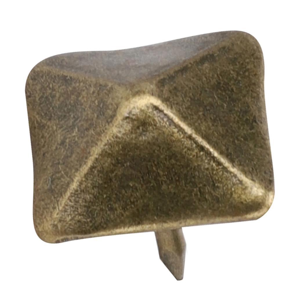 50Pcs Upholstery Door Nail Retro Cyan Bronze Iron Decorative Furniture Hardware Accessories19x20mm