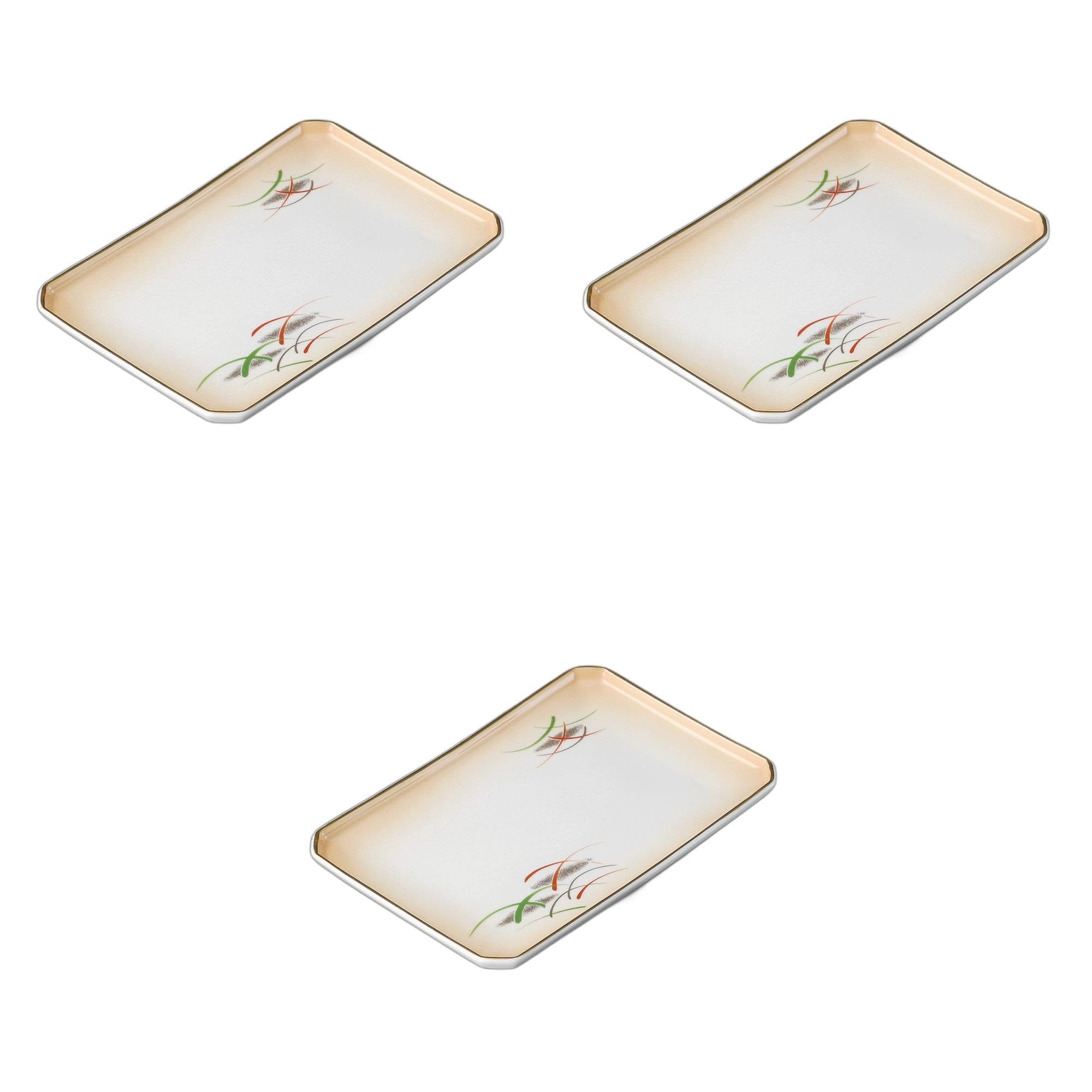 

Set of 3 Kamogawa Yotsugiri Yakitori Plates x x Reinforced Ceramic Yakitori Plates by Setomonohonpo 7.0 [19 11.8 2.7cm]