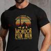 Mordor Fun Run Print T-Shirt Fashion VintageSummer Casual Short Sleeve O-neck Motorbike Tops Tee