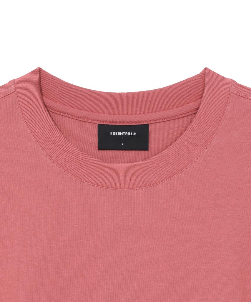 BEENTRILL Star Circle Logo T-Shirt (Dark Pink)