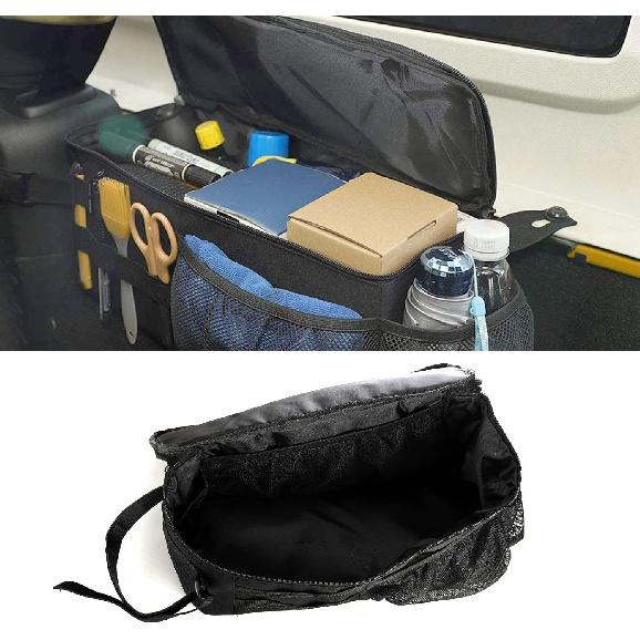 SUNPIE Door Storage Bags Compatible with 2007-2018 JKU 4 Doors Tools Bag Jeep JK Storage Accessories Jeep Wrangler Storage Bag Trunk Organizer Jeep
