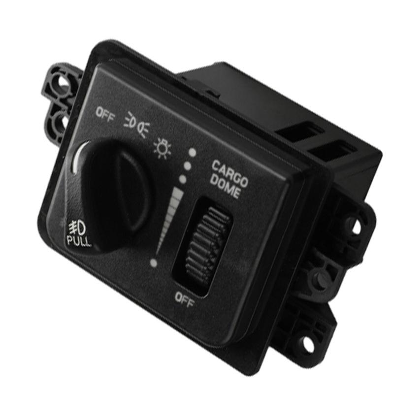 Black 56045537AB Headlight Fog Light Control Switch for Dodge Ram 1500/2500/3500 Pickup 2002-2005 Headlight Control Switch