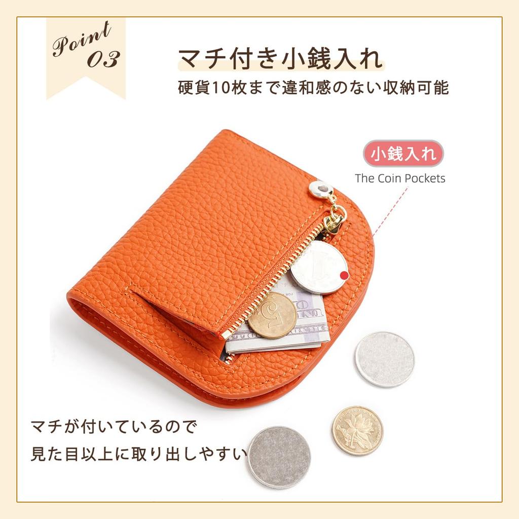 Semo1mus Mini Bifold Geldbörse für Echte Schlanke Mini Ohne Münzfach Karte Geschenk Ultradünn Damen, Kompakt, Leder, Geldbörse, Faltbar, Geldbörse, Fächer,