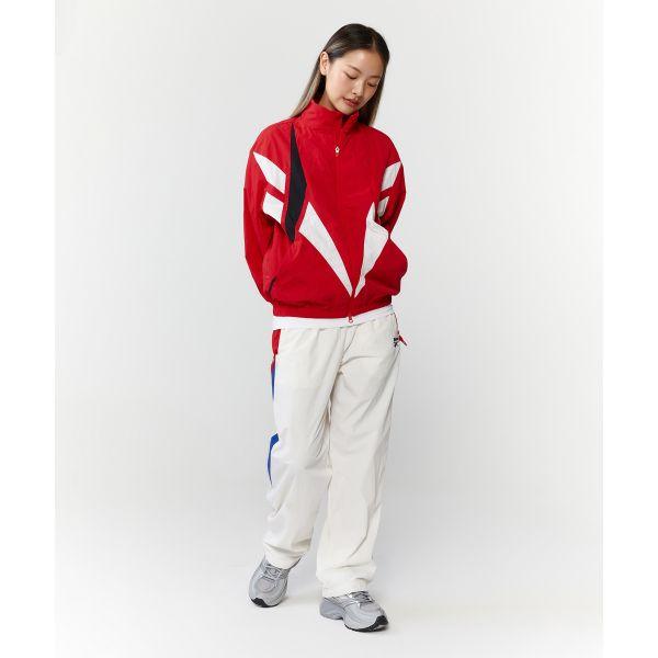 Reebok Vector Flash Spliced Outdoor Casual Zip-Up Windbreaker Women Outerwear Red REJU4EJ30R2